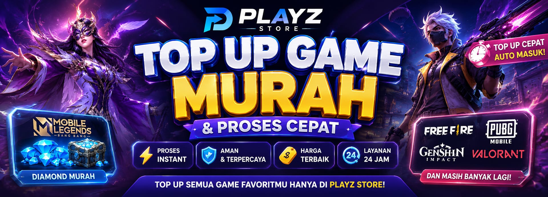 PLAYZ STORE : List Paket Top UP WDP Terlengkap